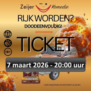 Entreebewijs Zaterdag 7 maart 2026